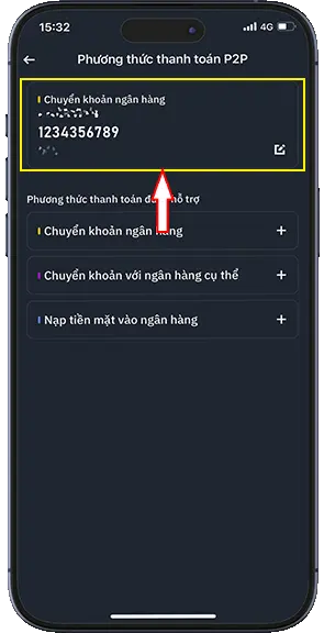 Bước 10: Ấn chọn vào phương thức thanh toán vừa tạo